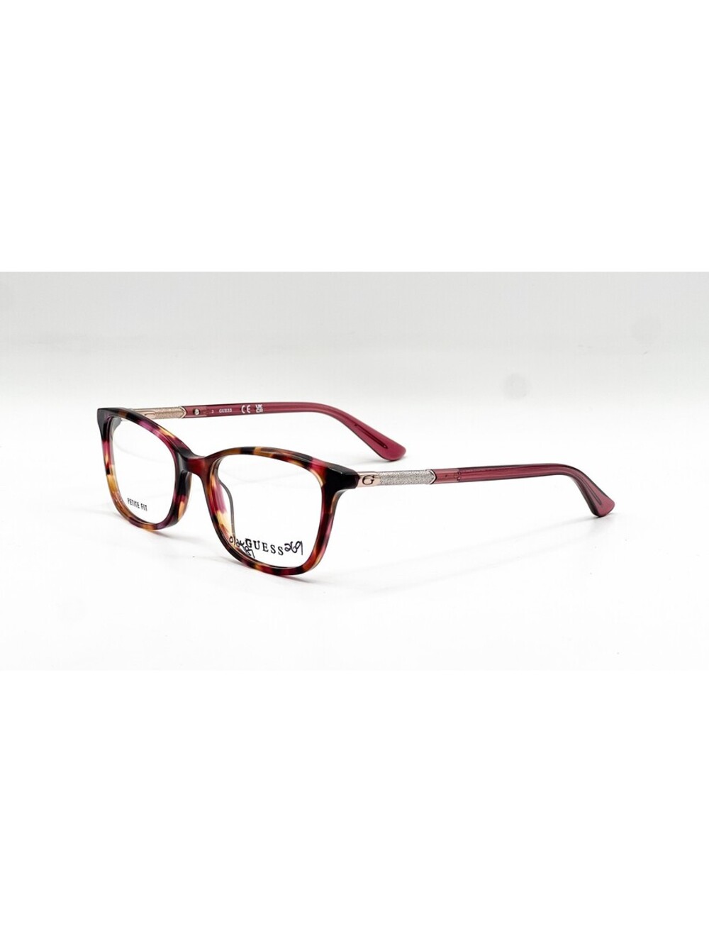 Guess Gu2658 071 Coloured Havana Shiny Bordeaux Authentic Eyeglasses 50-17-135